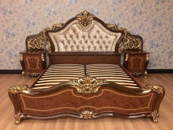 Кровать 1,6м Джоконда Диа, орех глянец в Москве купить в интернет магазине - 5 Китов