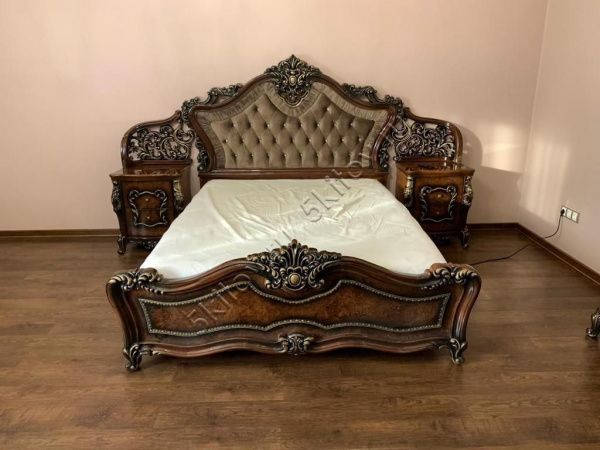 Кровать 1,6м Джоконда, корень дуба глянец, Эра в Москве купить в интернет магазине - 5 Китов