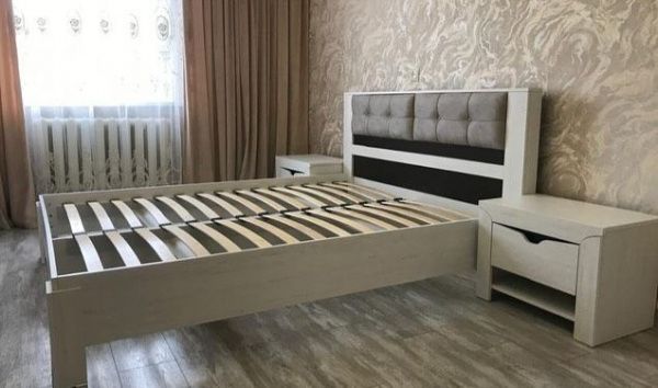 Кровать двухспальная 180*200 Гарда белая в Москве купить в интернет магазине - 5 Китов