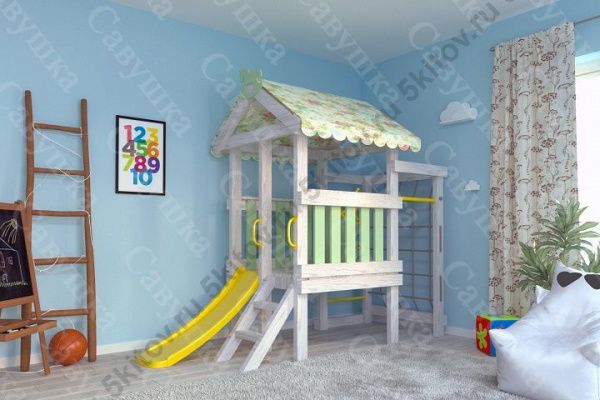 Кровать-игровой комплекс Савушка Baby 13 в Москве купить в интернет магазине - 5 Китов