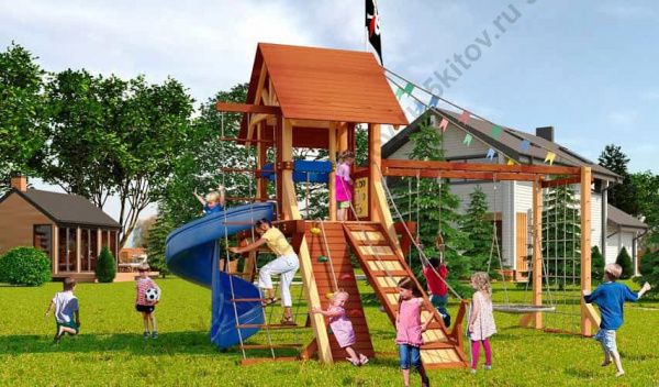 Детская площадка Савушка Lux (Люкс) 5 в Москве купить в интернет магазине - 5 Китов