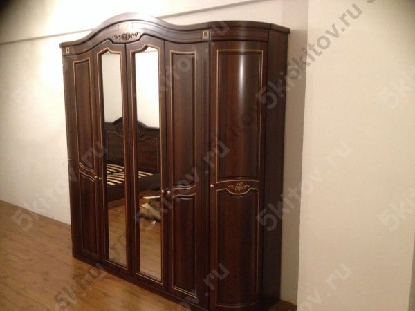 Спальня Сорренто, темный орех в Москве купить в интернет магазине - 5 Китов