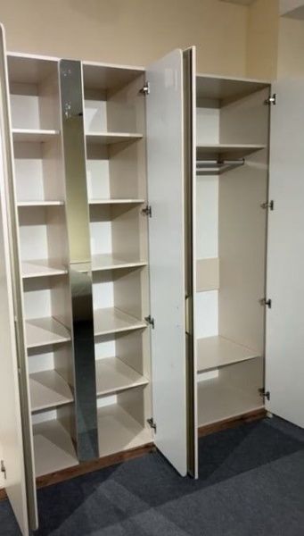 Шкаф для одежды 6-и дверный Агния сатин в Москве купить в интернет магазине - 5 Китов