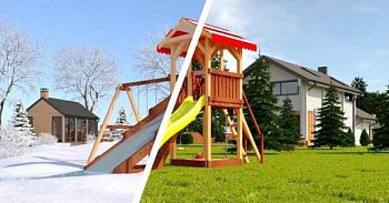 Детский городок Савушка 4 сезона 2 (зима\лето) в Москве купить в интернет магазине - 5 Китов