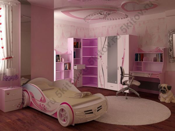 Кровать-машина 90*190 Princess в Москве купить в интернет магазине - 5 Китов