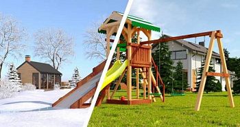 Детский городок Савушка 4 сезона 4 (зима\лето) в Москве купить в интернет магазине - 5 Китов