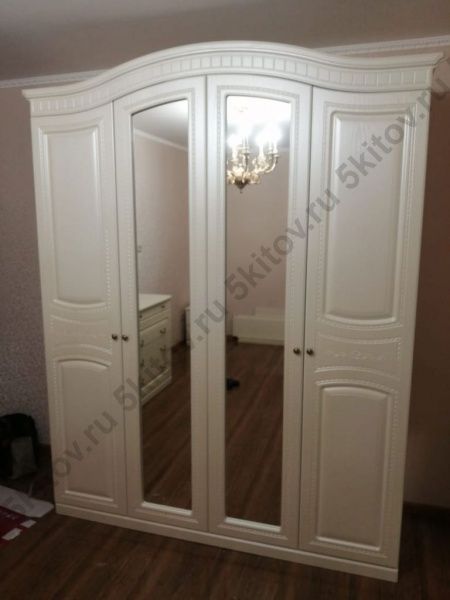 Шкаф 4-х дверный Венера, беж в Москве купить в интернет магазине - 5 Китов