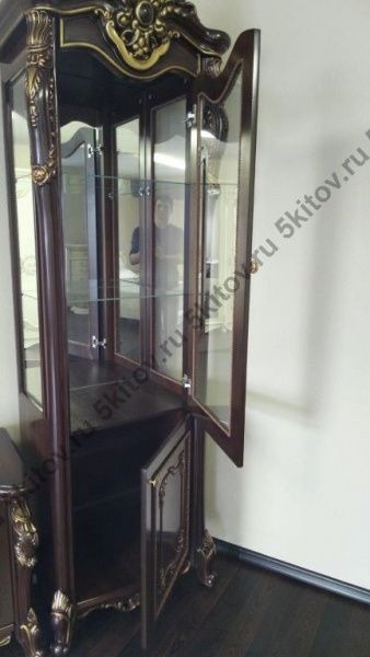 Витрина однодверная (Левая или Правая) Джоконда АРД, темный орех в Москве купить в интернет магазине - 5 Китов