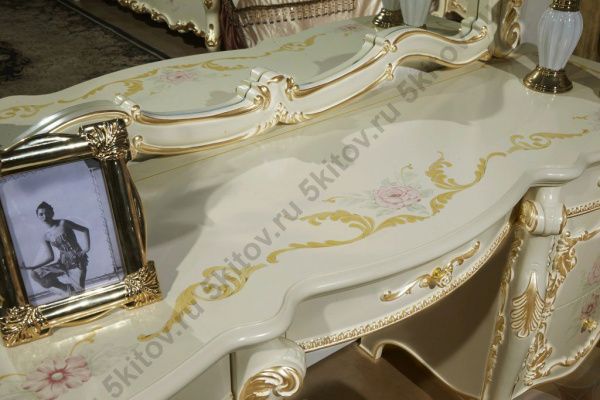 Комплект спальни София KRS (кровать 1,8м, 2 тумбы, комод высокий 5 ящиков) в Москве купить в интернет магазине - 5 Китов