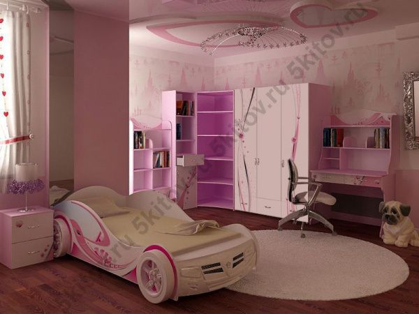 Кровать-машина 90*160 Princess в Москве купить в интернет магазине - 5 Китов