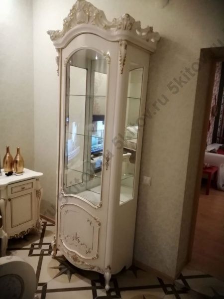 Комплект гостиной Элиза (витрина левая/правая, тумба тв), беж в Москве купить в интернет магазине - 5 Китов