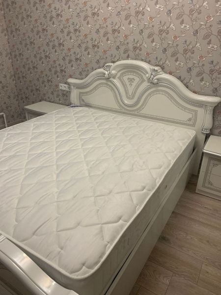 Кровать 160х200 Грация белая с серебром в Москве купить в интернет магазине - 5 Китов