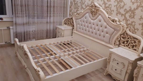 Кровать 1,6м Джоконда, крем глянец, Эра в Москве купить в интернет магазине - 5 Китов
