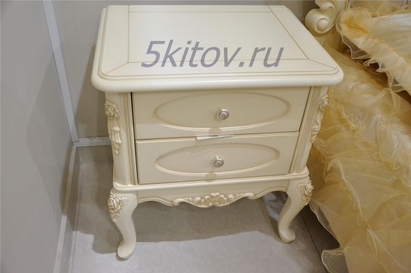 Тумба прикроватная 8802-А Фиоре Бьянко, цвет-ivory в Москве купить в интернет магазине - 5 Китов