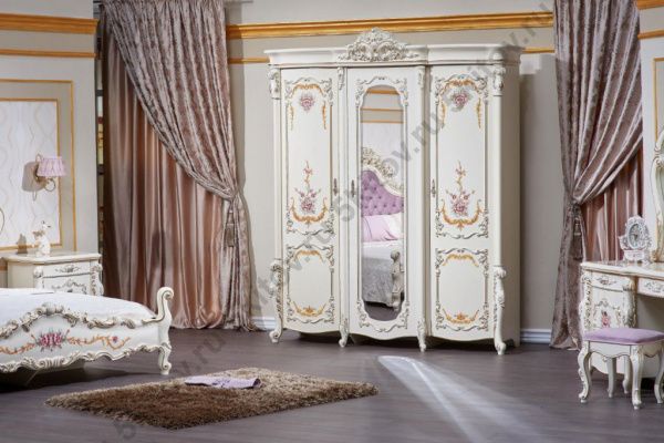 Шкаф 3 двери Венеция Классик АРД, крем в Москве купить в интернет магазине - 5 Китов