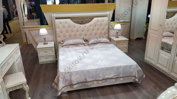 Кровать 1,8м Берта беж в Москве купить в интернет магазине - 5 Китов