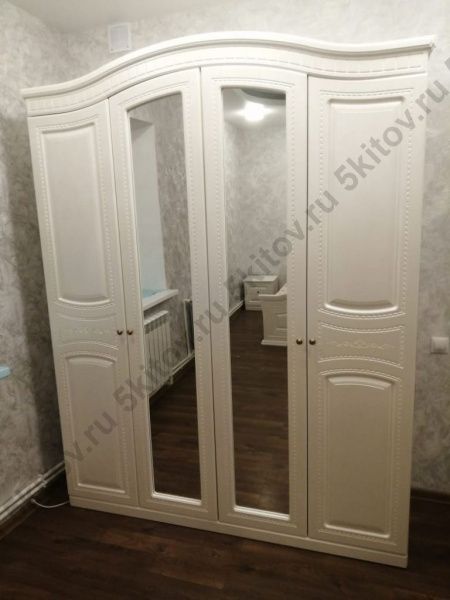 Шкаф 4-х дверный Венера, беж в Москве купить в интернет магазине - 5 Китов