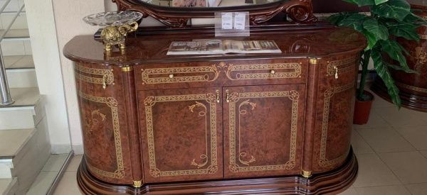 Столовая Роза - Талия, орех глянец в Москве купить в интернет магазине - 5 Китов