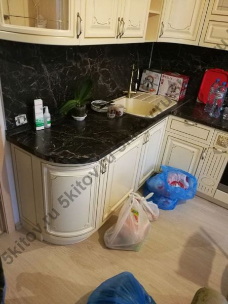 Угловая кухня Прага СК, беж в Москве купить в интернет магазине - 5 Китов