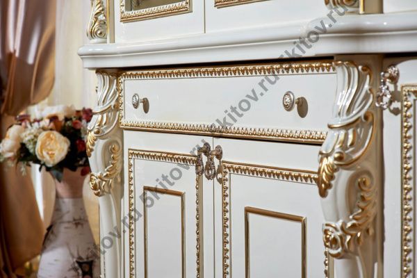 Витрина 4-х дверная Джоконда АРД, крем в Москве купить в интернет магазине - 5 Китов