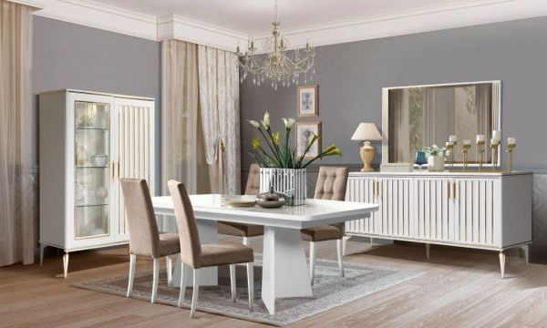 Стол обеденный раскладной Стамбул 4 белый в Москве купить в интернет магазине - 5 Китов