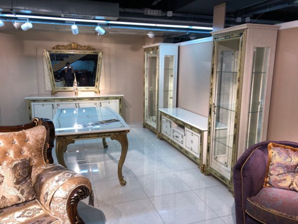 Столовая Катя,беж золото глянец в Москве купить в интернет магазине - 5 Китов