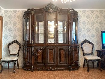 Сервант 5-ти дверный Джоконда, корень дуба глянец Эра