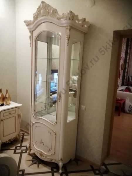Комплект гостиной Элиза (витрина левая/правая, тумба тв), беж в Москве купить в интернет магазине - 5 Китов