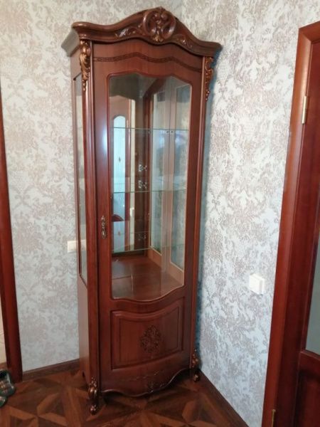 Комплект гостиной Аллегро (витрина левая/правая, тумба тв), орех в Москве купить в интернет магазине - 5 Китов