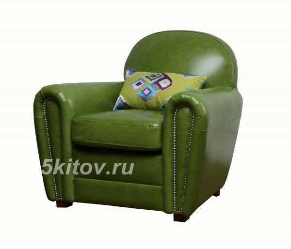 Кресло Кантри RS008P, кожа, с подушкой в Москве купить в интернет магазине - 5 Китов