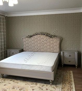 Кровать 1,8м Мария АРД, платина серая