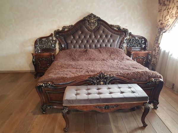 Кровать 1,6м Джоконда, корень дуба глянец, Эра в Москве купить в интернет магазине - 5 Китов