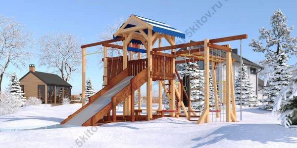 Детская площадка 4 сезона Савушка Семейная в Москве купить в интернет магазине - 5 Китов