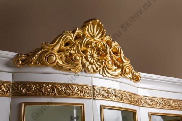 Сервант четырехдверный Маркиза СК, белый в Москве купить в интернет магазине - 5 Китов