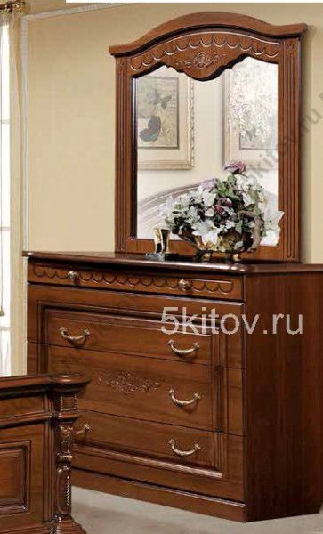 Спальня Сорренто, темный орех в Москве купить в интернет магазине - 5 Китов