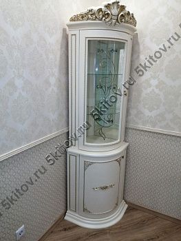 Витрина угловая Динара СК,беж в Москве купить в интернет магазине - 5 Китов