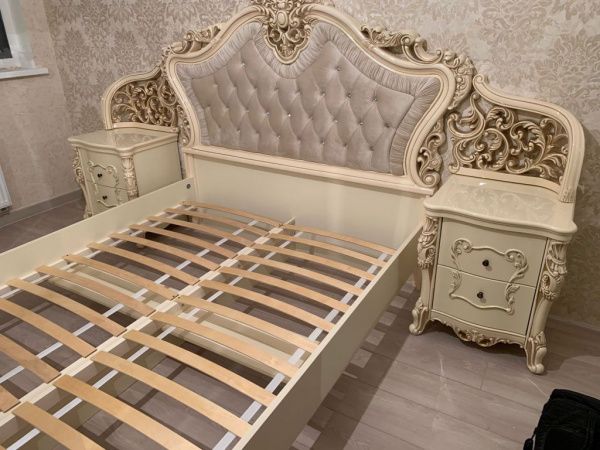 Кровать 1,8м Джоконда, крем глянец, Эра в Москве купить в интернет магазине - 5 Китов