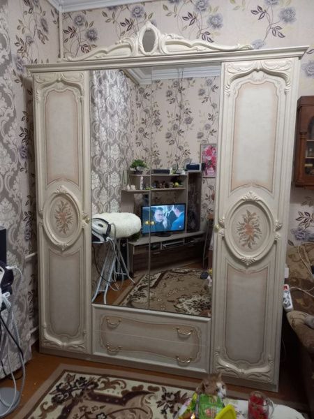 Шкаф четырехдверный Роза, беж глянец в Москве купить в интернет магазине - 5 Китов