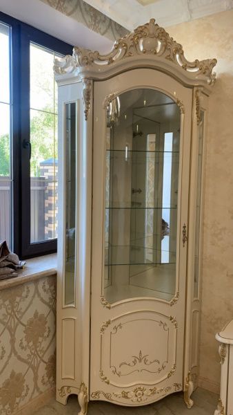 Витрина угловая Элиза 14, беж в Москве купить в интернет магазине - 5 Китов