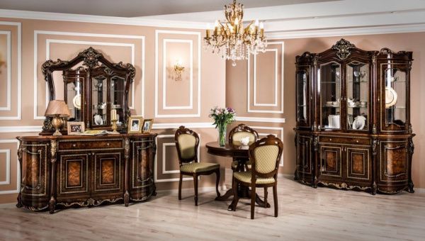 Сервант 5-ти дверный Джоконда, корень дуба глянец Эра в Москве купить в интернет магазине - 5 Китов
